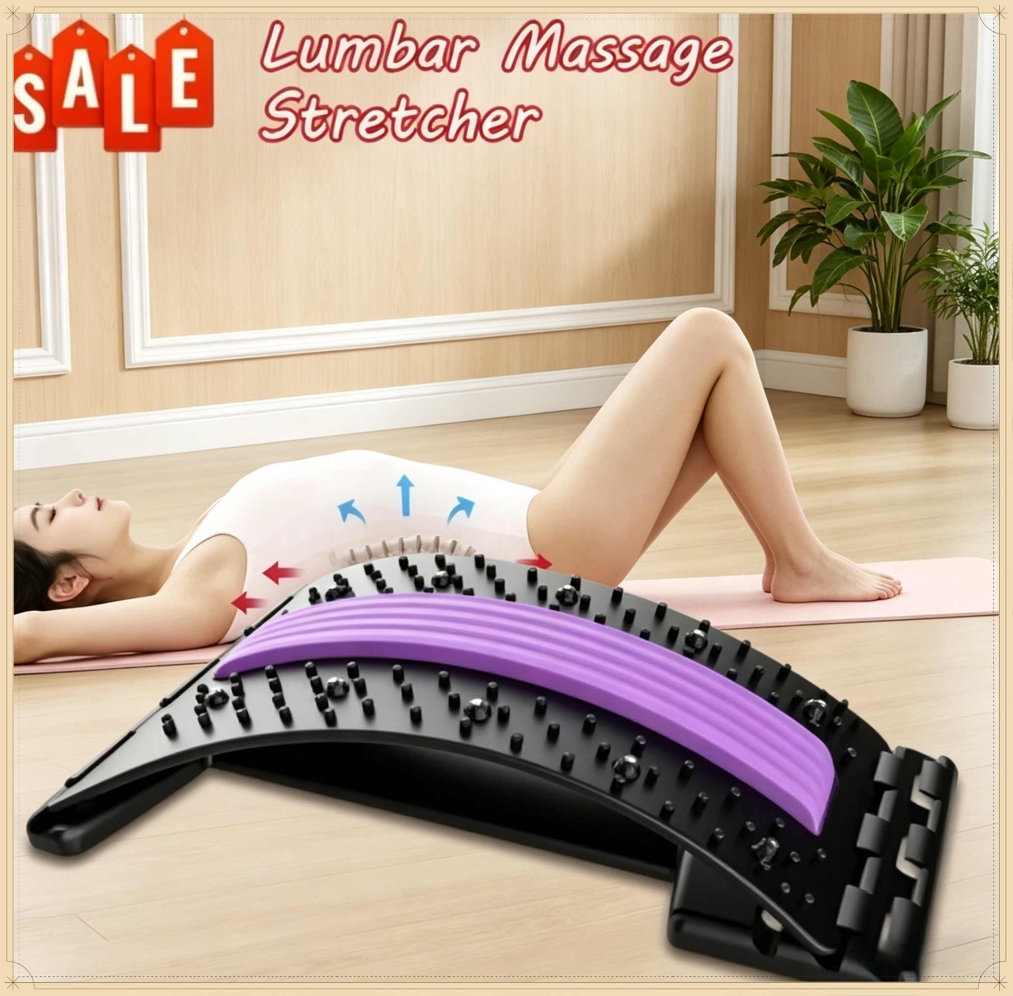 Yoga Fitness Massage - Yoga Fitness Back Stretching Tool Household