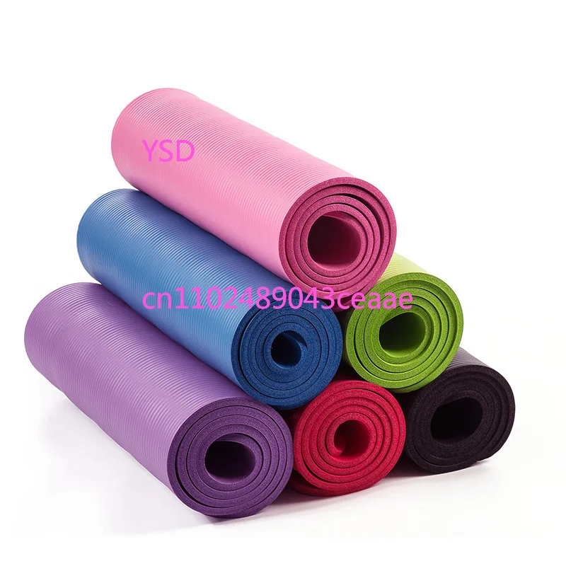 Yoga Of Fitness Mat - 15mm Gray Large Non Slip Rubber