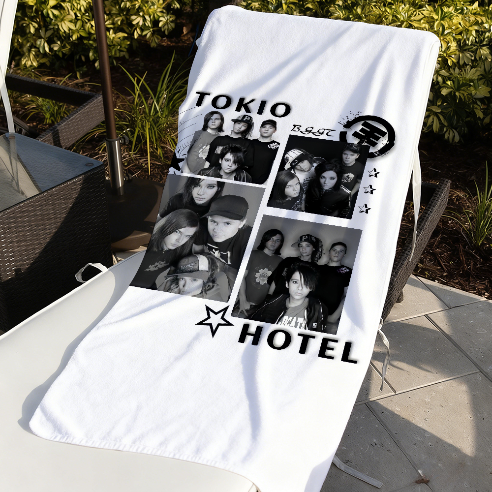 Yoga Fitness Hotel - Rock Band T-Tokio Hotel Logo Music