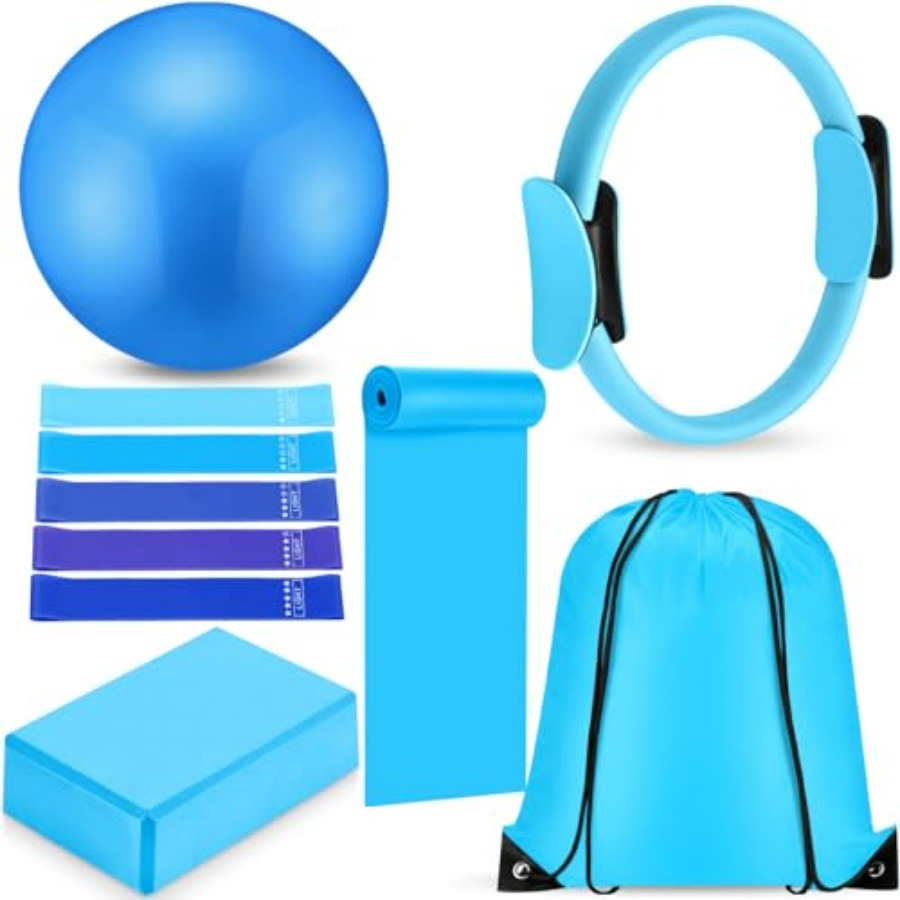 Pilates Ring Circle - 10 Pcs Pilates Ring Blocks Set