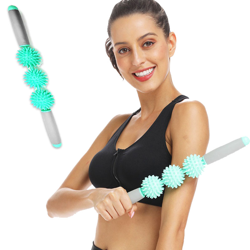 Yoga Fitness Massage - Roller Ball Muscles Massage Stick Yoga