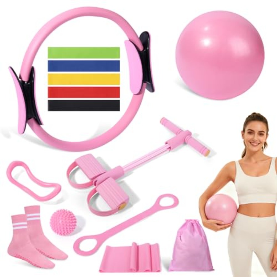 Pilates Ring Circle - Pilates Kit 14 Pcs, Pilates Essentials
