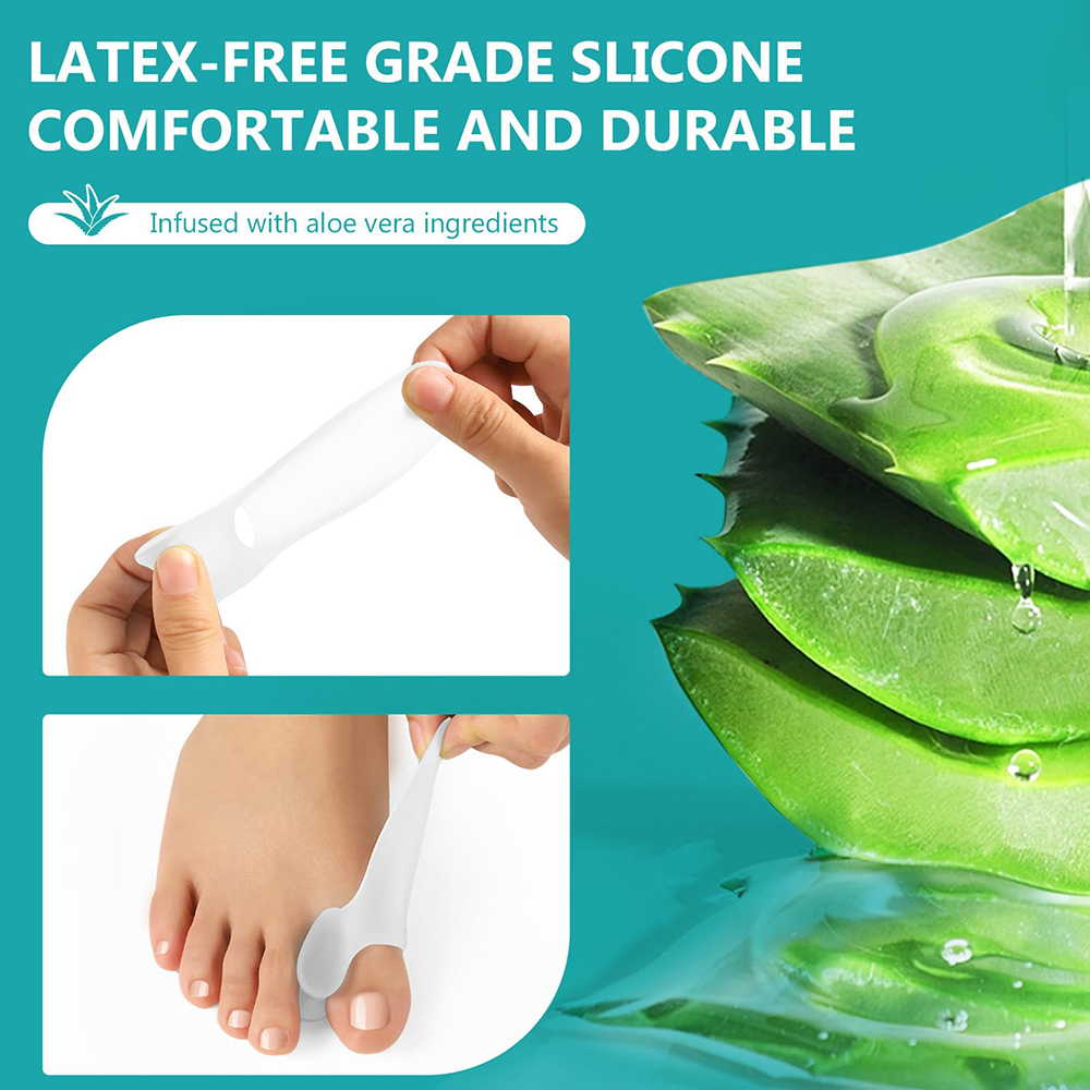 1 Pair Protective Toe Separato - Yoga Toe Separator avaliação e preço