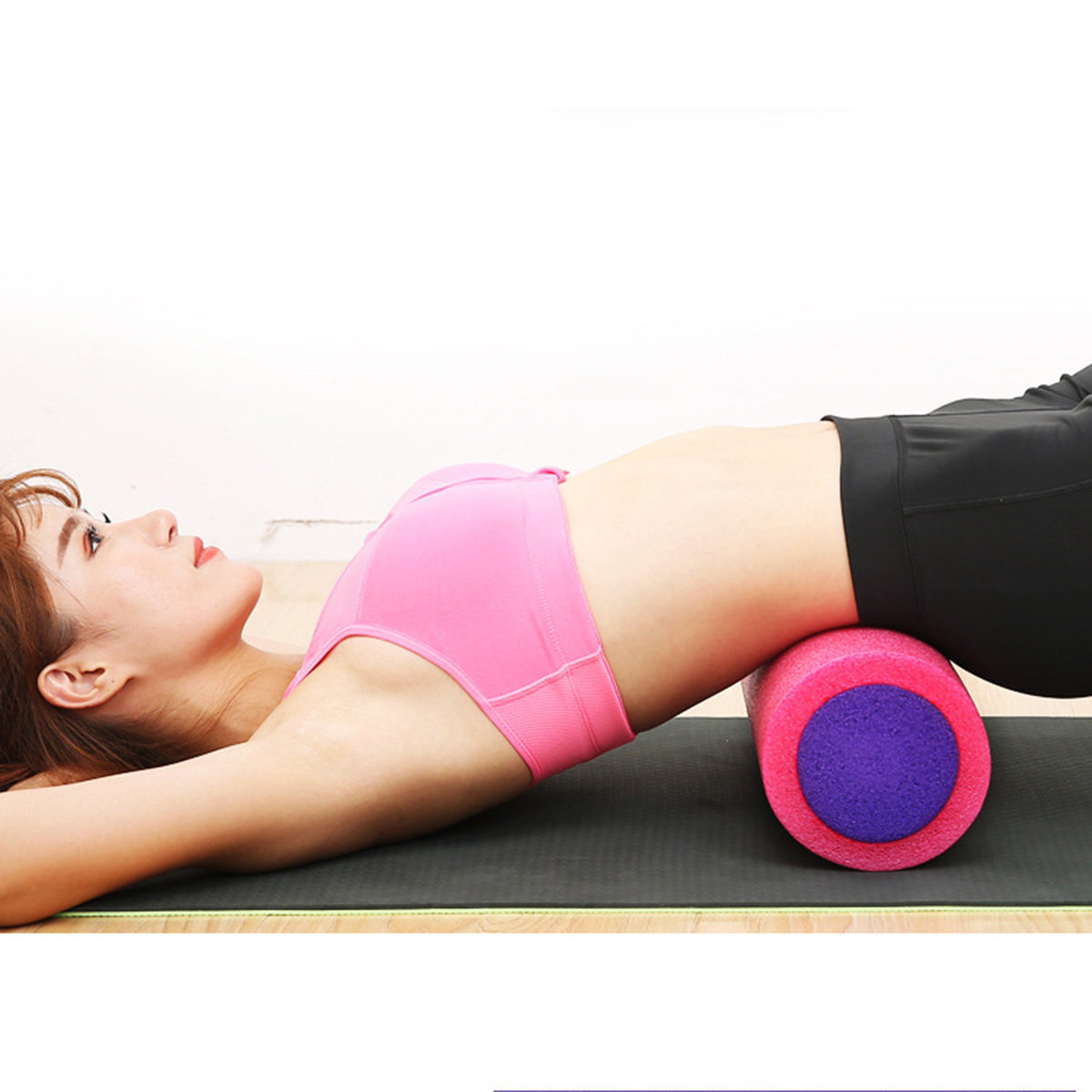 1Pcs Yoga Roller Foam Solid Co - Yoga Fitness Massage avaliação e preço