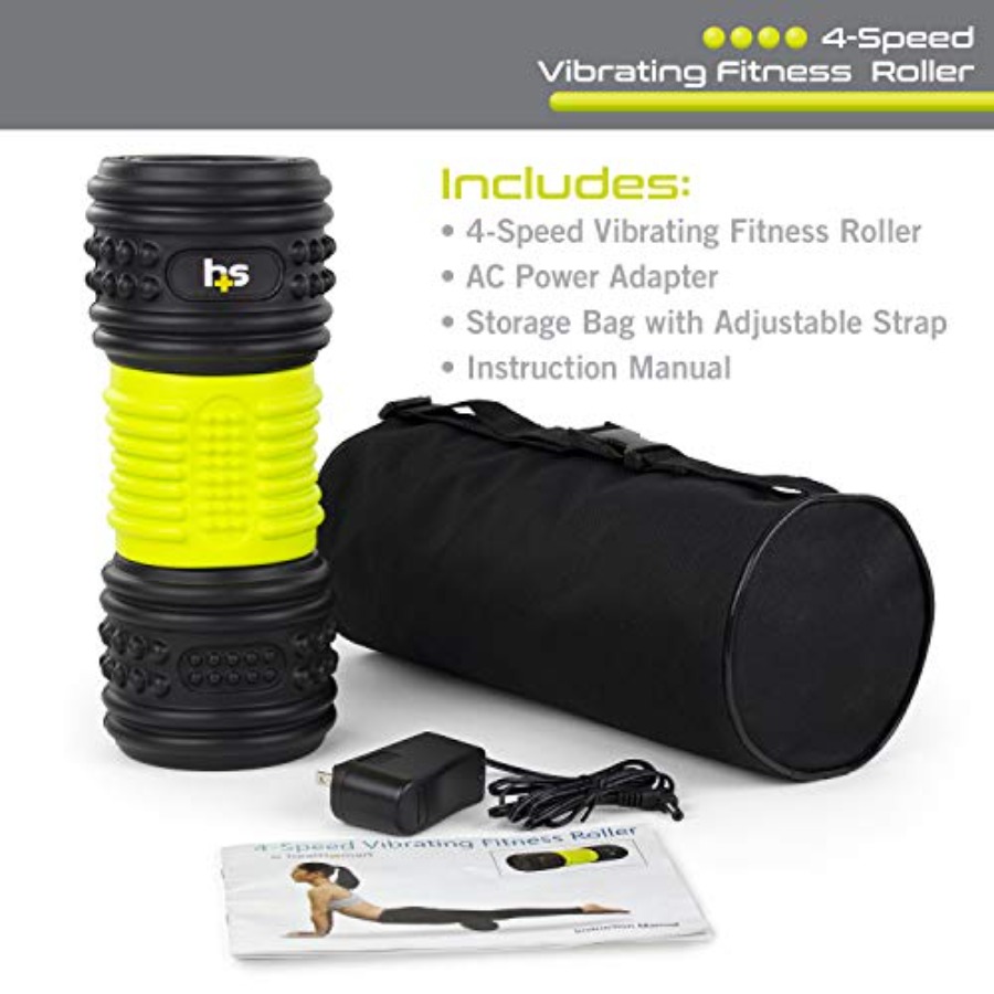 HealthSmart 4-Speed Vibrating  - Foam Roller avaliação e preço
