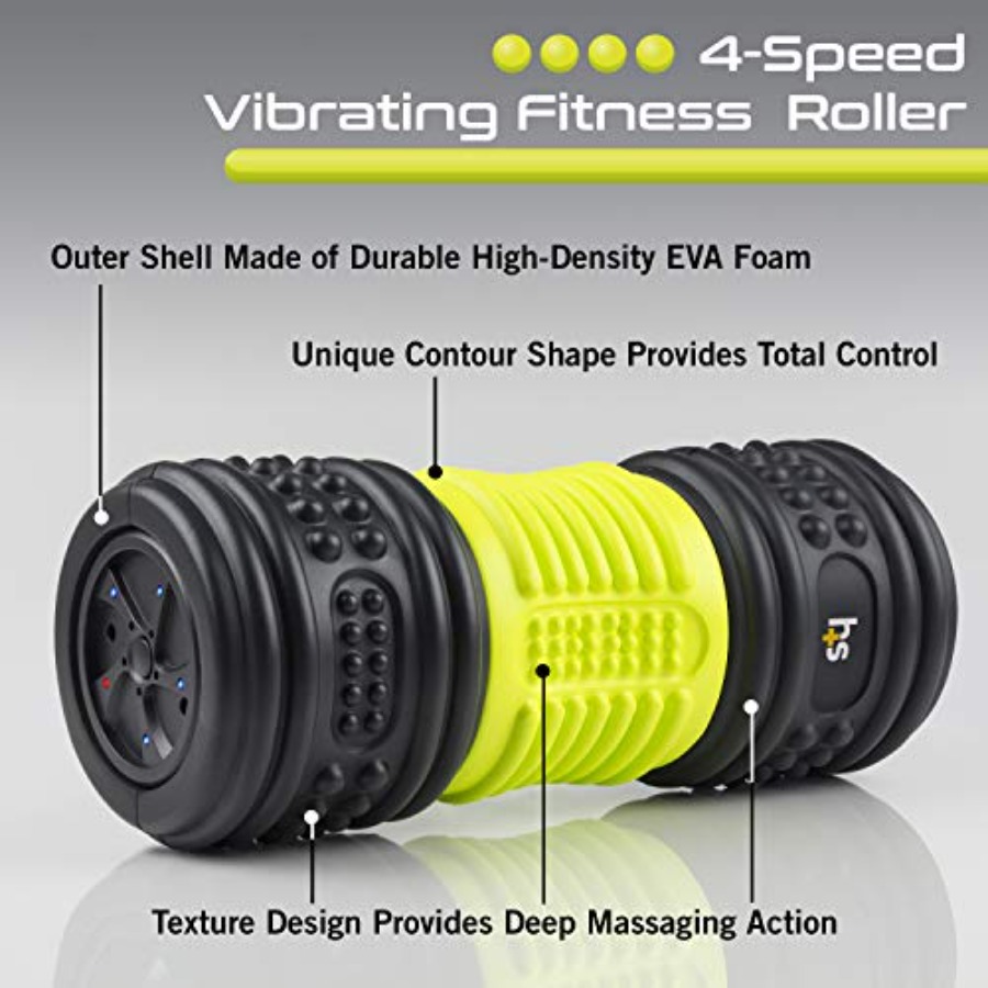 HealthSmart 4-Speed Vibrating  - Foam Roller avaliação e preço