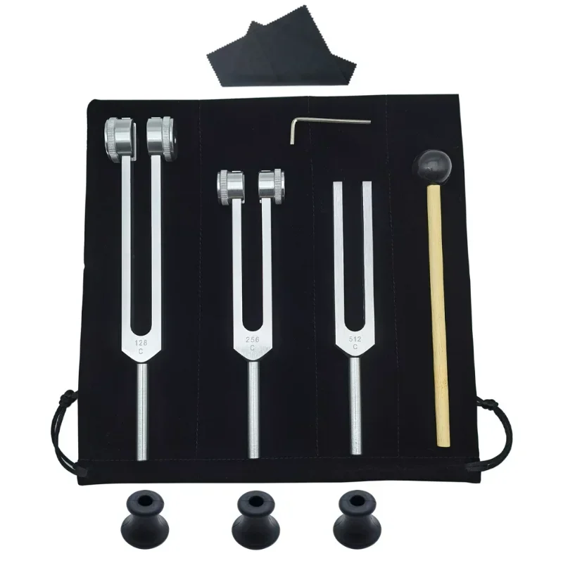 3PCS Tuning Fork Set 128 256 5 - Yoga Fitness Outfit avaliação e preço