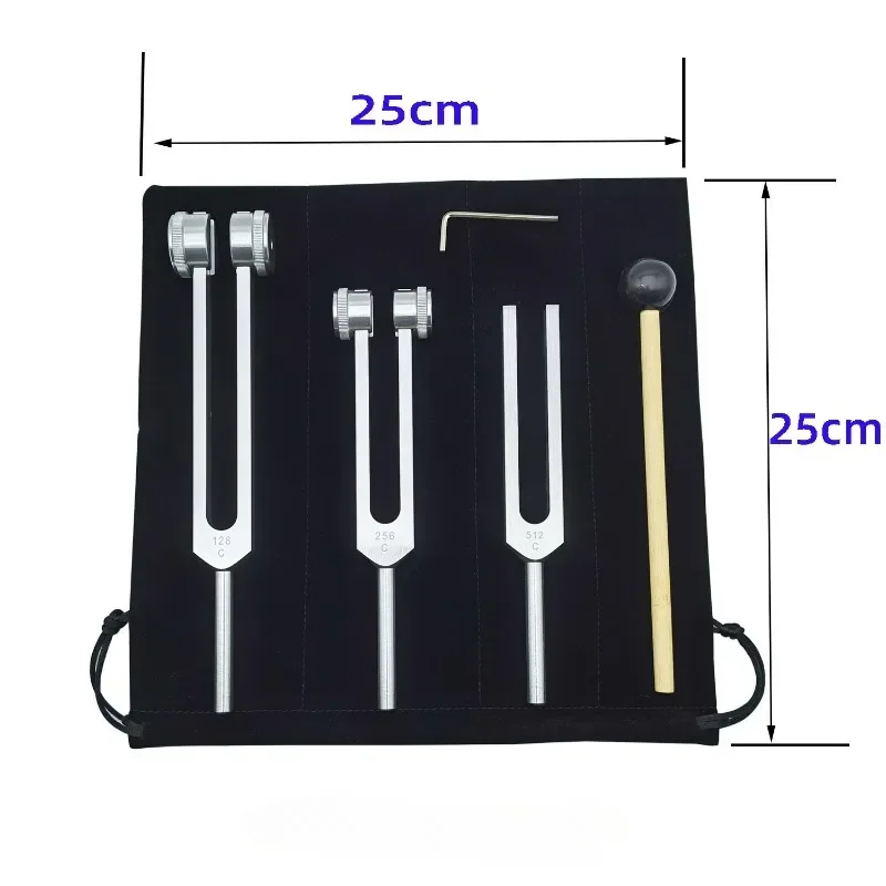 3PCS Tuning Fork Set 128 256 5 - Yoga Fitness Outfit avaliação e preço