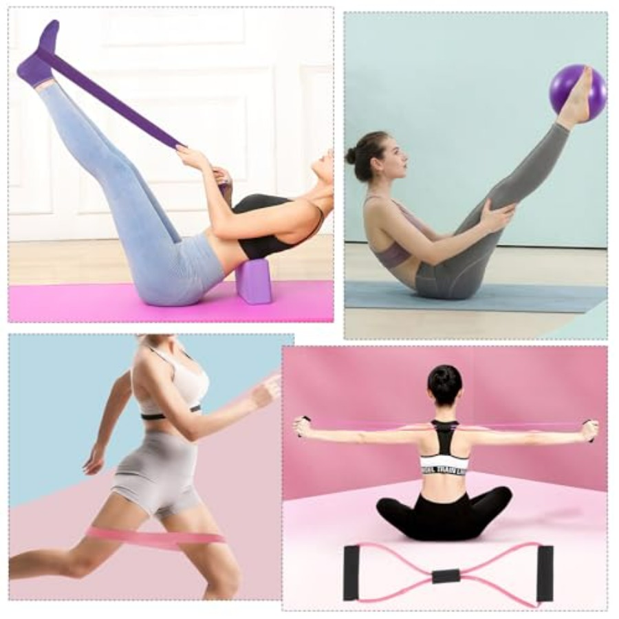 21 Pcs Pilates Ring Circle Set - Pilates Ring Circle avaliação e preço