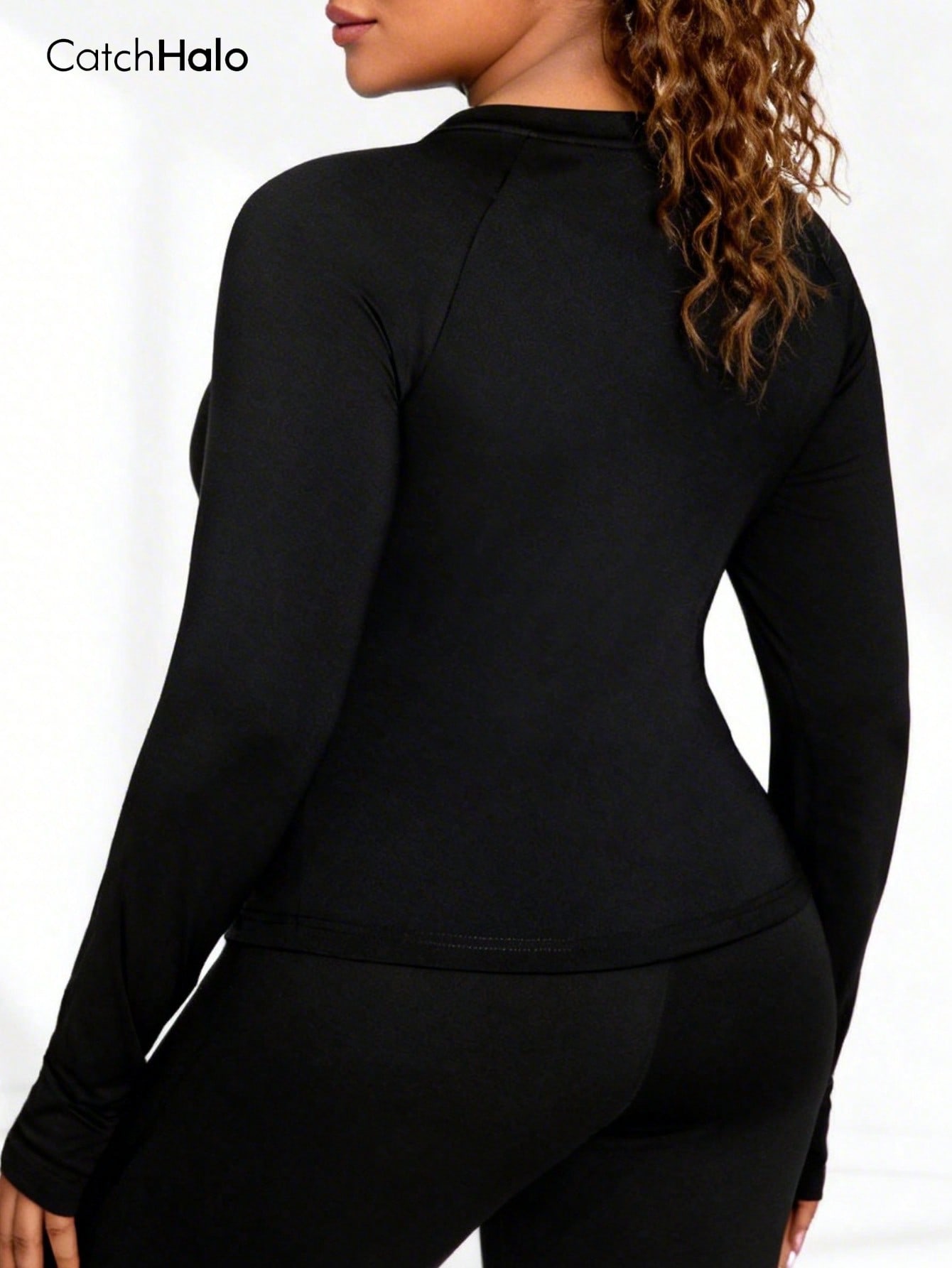 Women Plus Size Long Sleeve Yo - Yoga Fitness Plus avaliação e preço