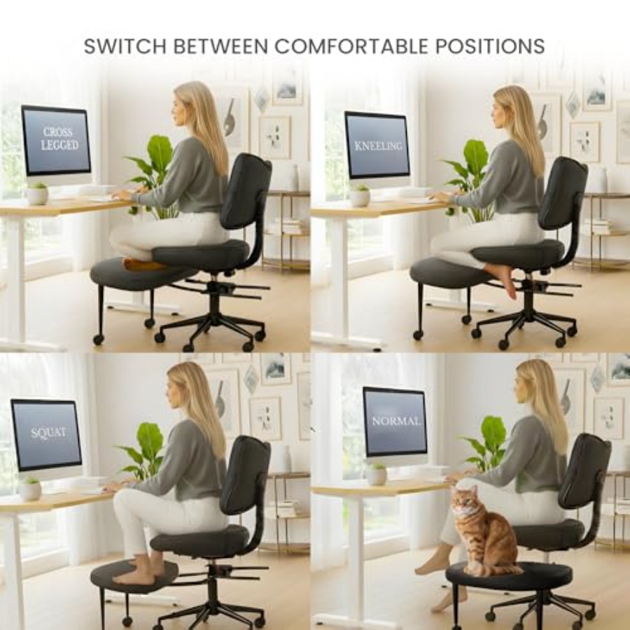 Cross Legged Office Chair Medi - Yoga & Fitness Center avaliação e preço