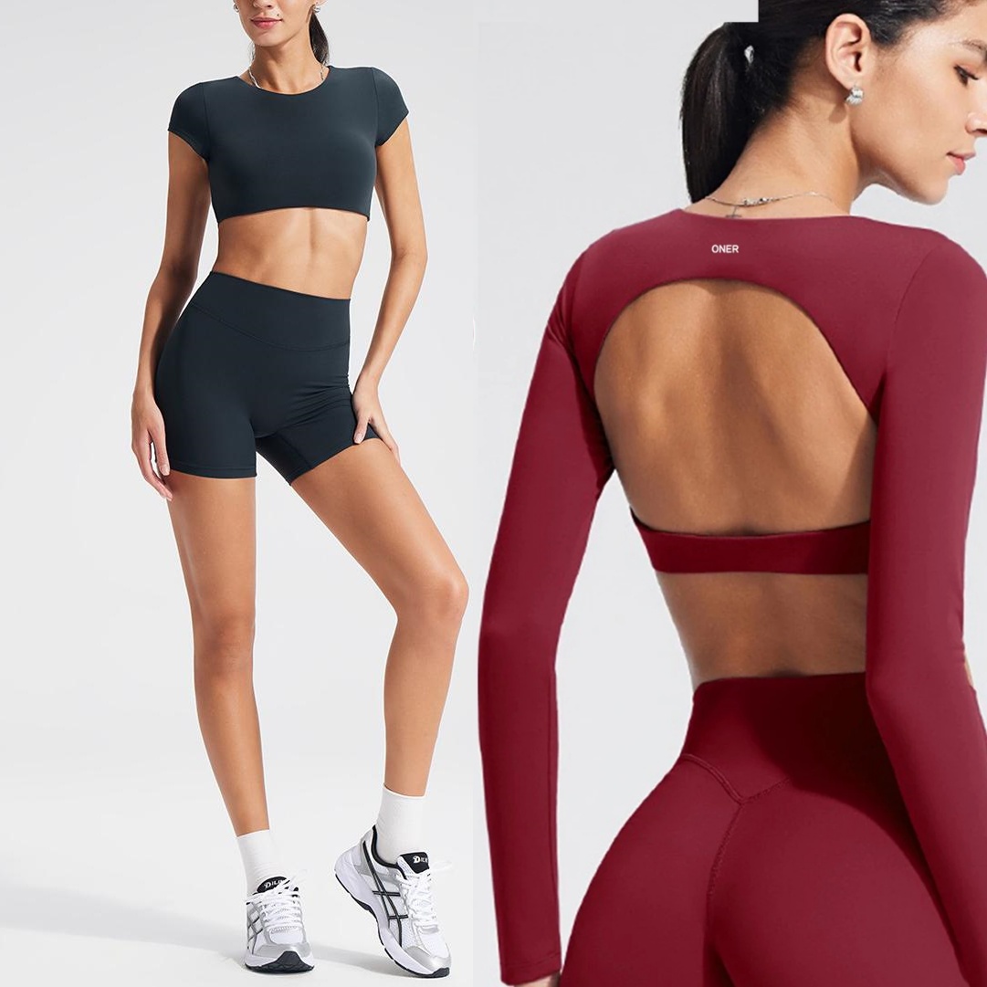 Women's long-sleeved yoga top  - Yoga & Fitness Center avaliação e preço