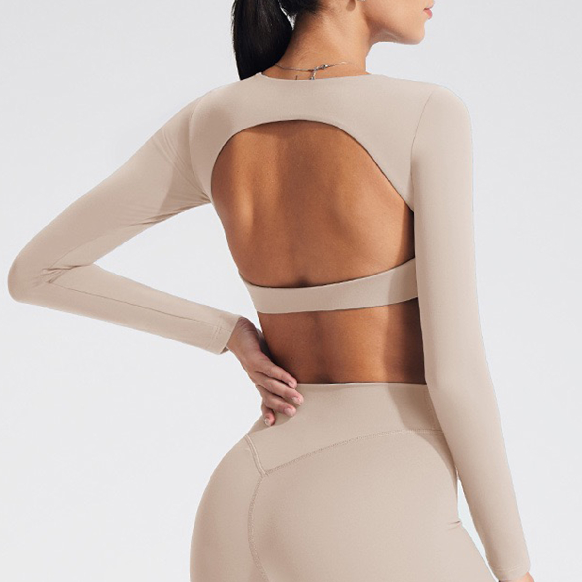 Women's long-sleeved yoga top  - Yoga & Fitness Center avaliação e preço