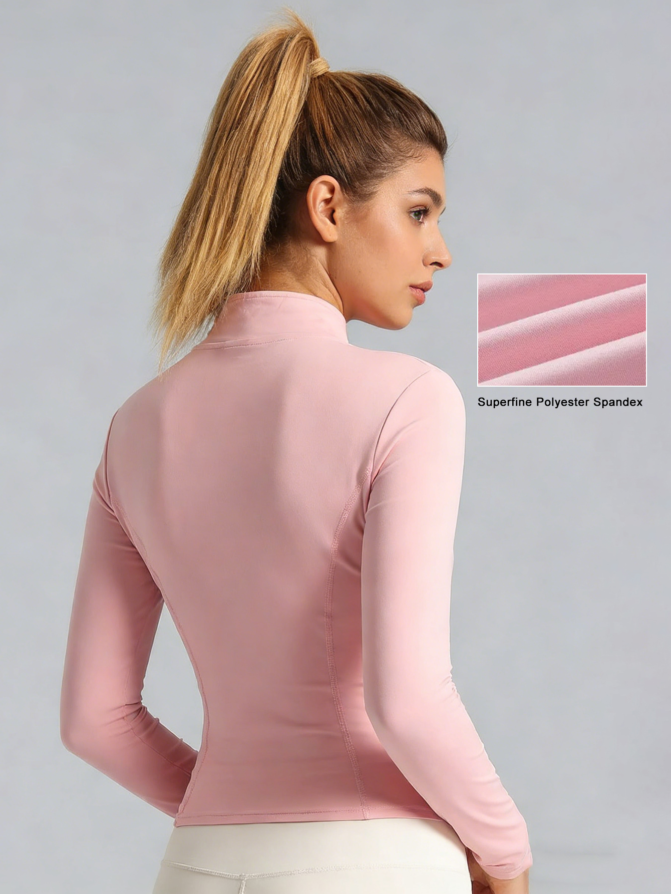 New Women Light pink Yoga Coat - Yoga & Fitness Center avaliação e preço