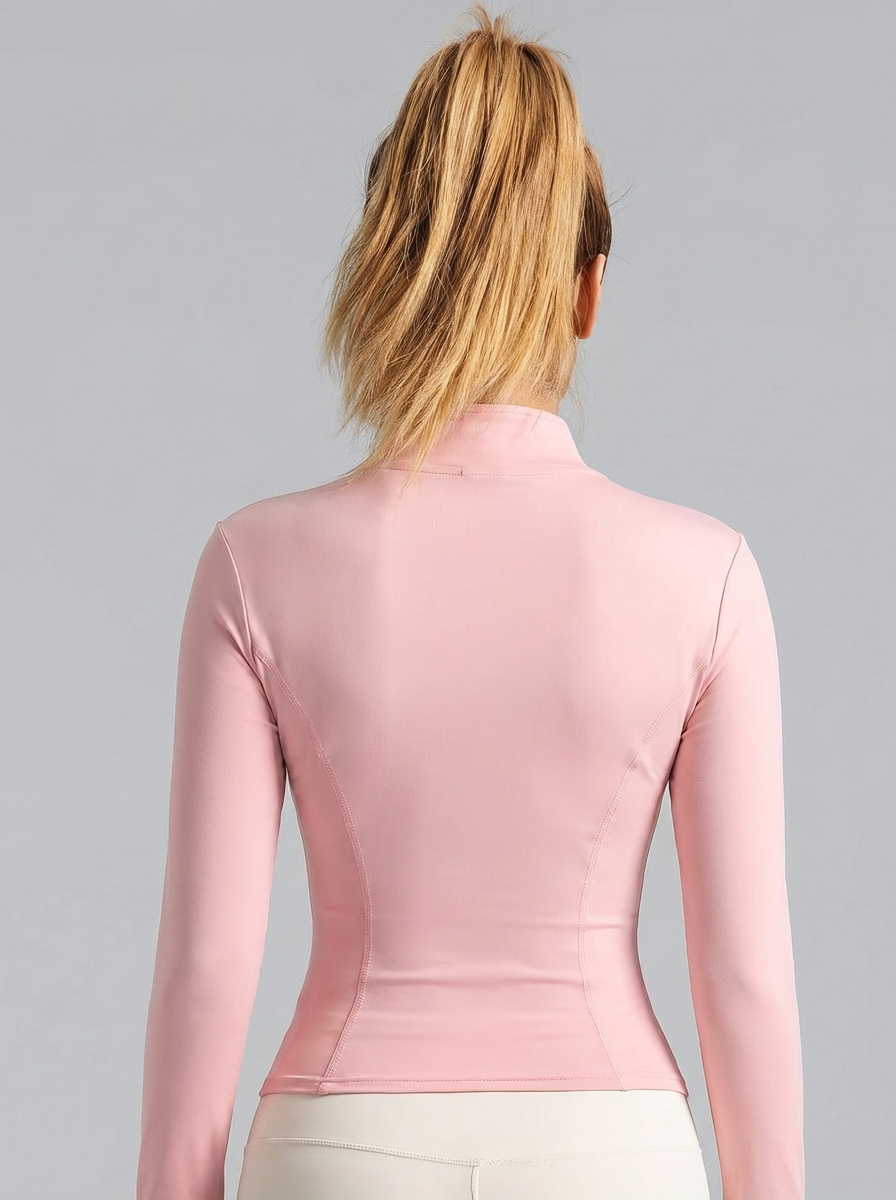 New Women Light pink Yoga Coat - Yoga & Fitness Center avaliação e preço
