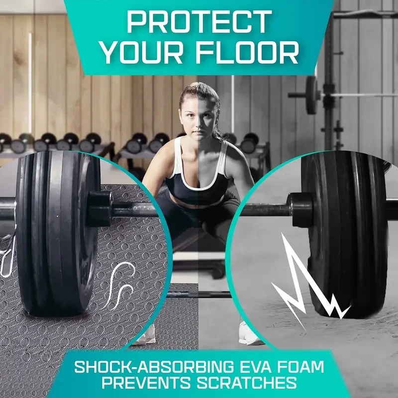 4/16Pcs EVA Foam Fitness Mat W - Yoga Fitness Hotel avaliação e preço