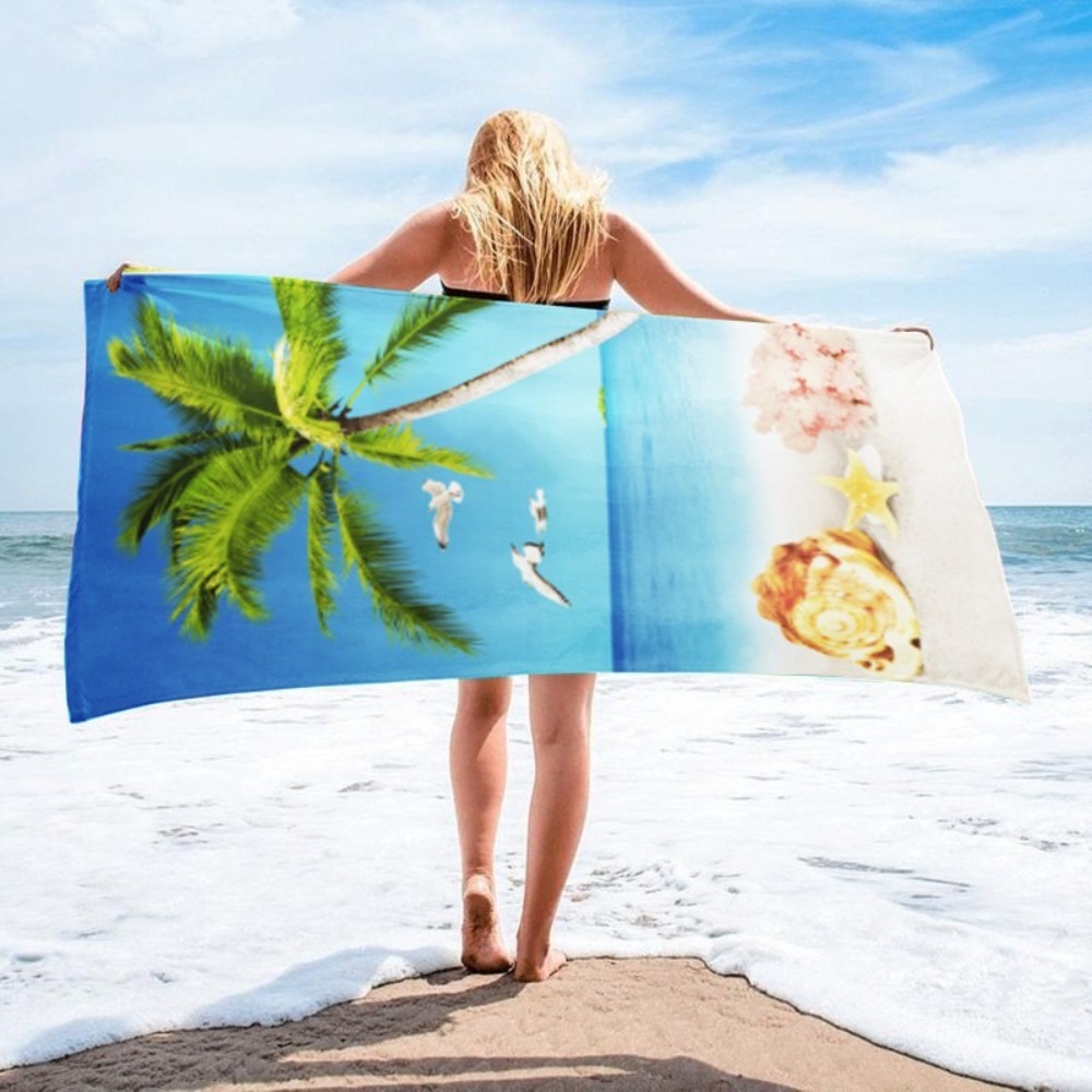 Starfish Printing Bath Towel 2 - Yoga Of Fitness Mat avaliação e preço
