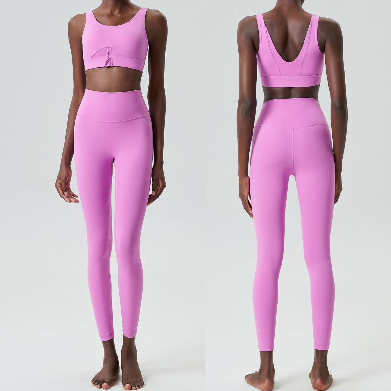 Two Pieces Set Zipper Yoga Spo - Yoga Fitness Outfit avaliação e preço