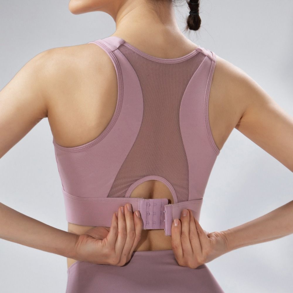 Solid Color I-shaped Sports Br - Yoga Fitness Plus avaliação e preço