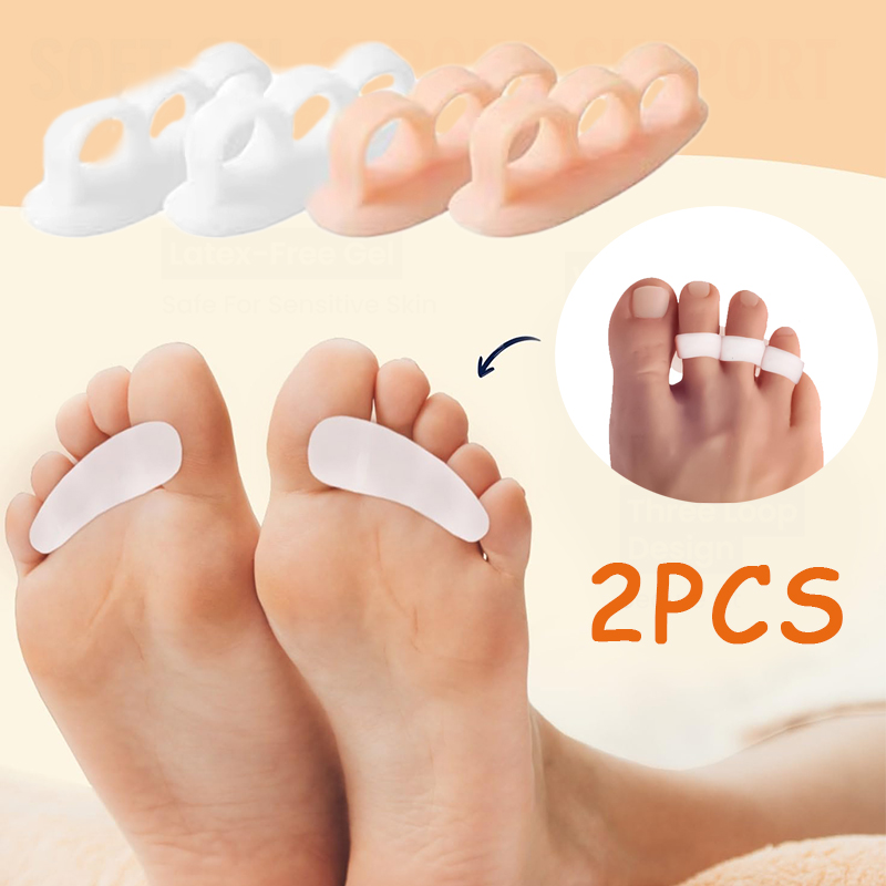 1Pair Silicone Gel Hammer Toe  - Yoga Toe Separator avaliação e preço