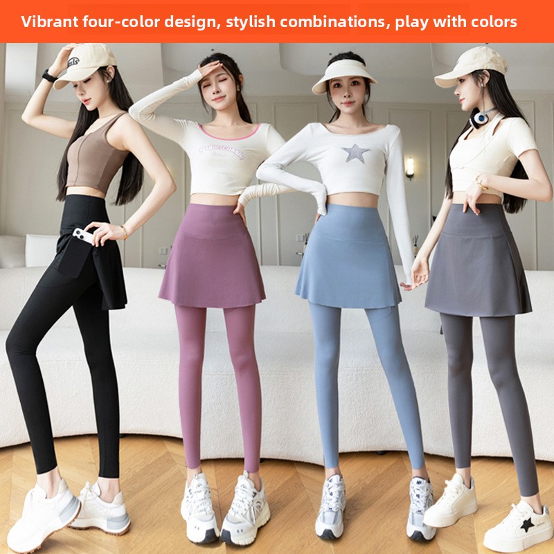 plus Size Yoga Pants Skirt Wom - Yoga Fitness Online avaliação e preço