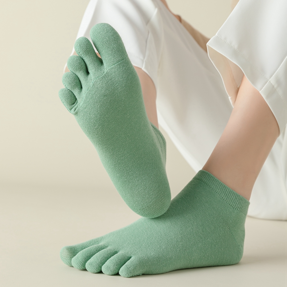 5 Pairs Women Toe Socks with S - Yoga Toe Separator avaliação e preço