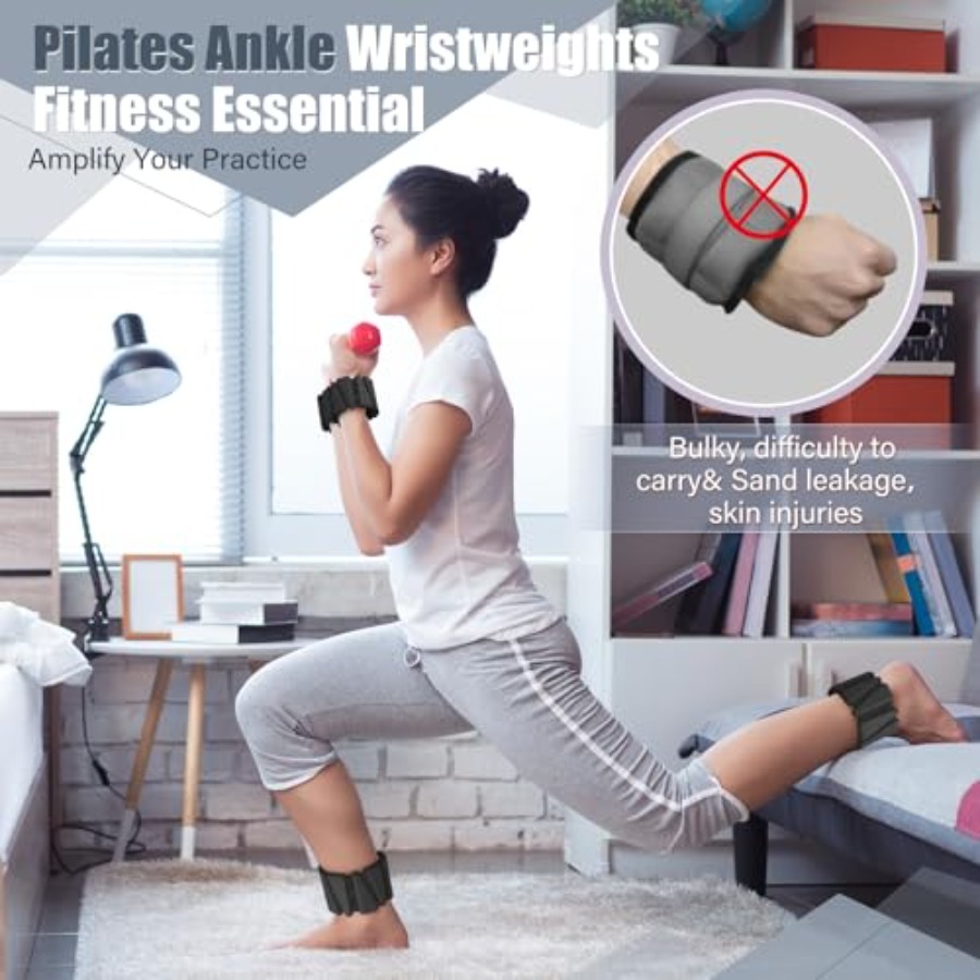 Adjustable Silicone Wrist Ankl - Ankle Weights avaliação e preço