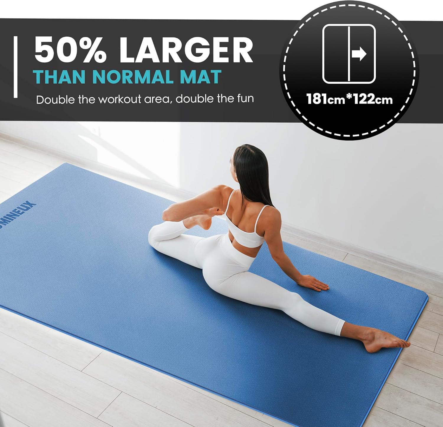 Large Yoga Mat 1/4 & 2/5 Inch  - Yoga Of Fitness Mat avaliação e preço
