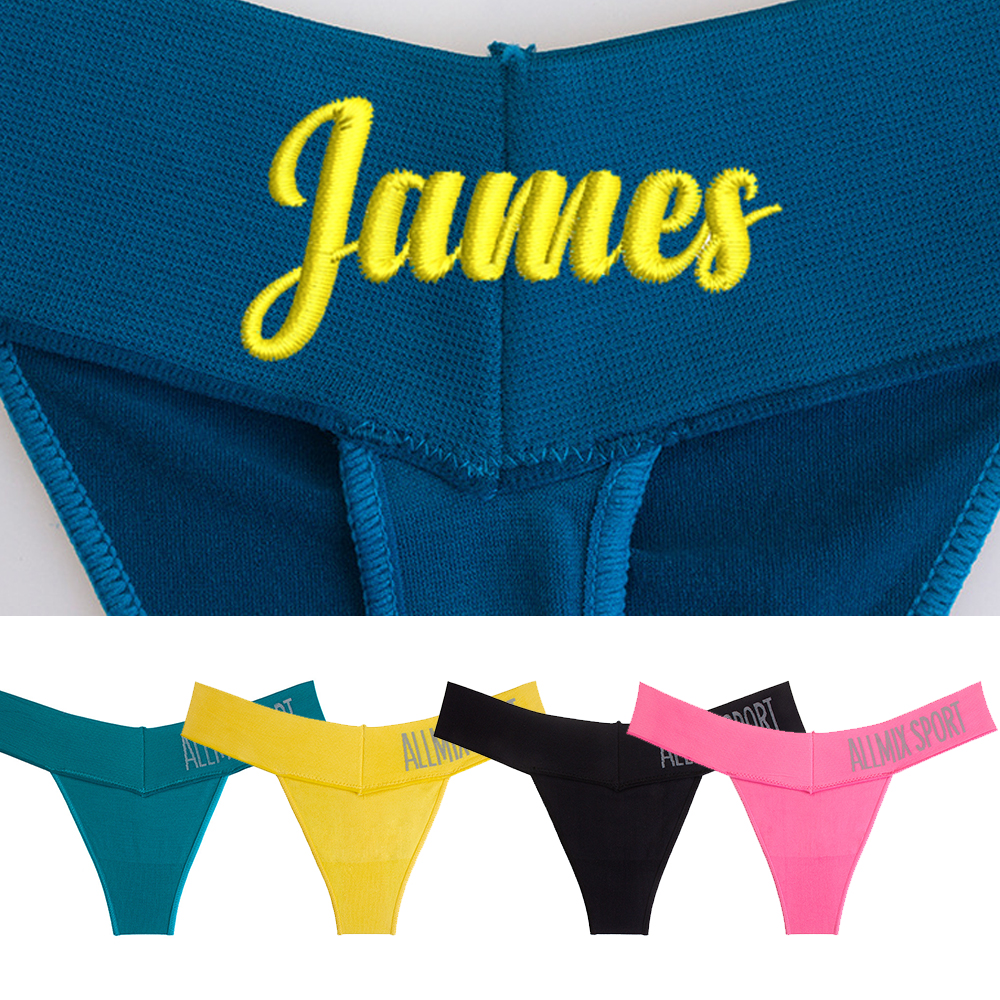Custom Thong With Letter Name  - Yoga Fitness Name avaliação e preço