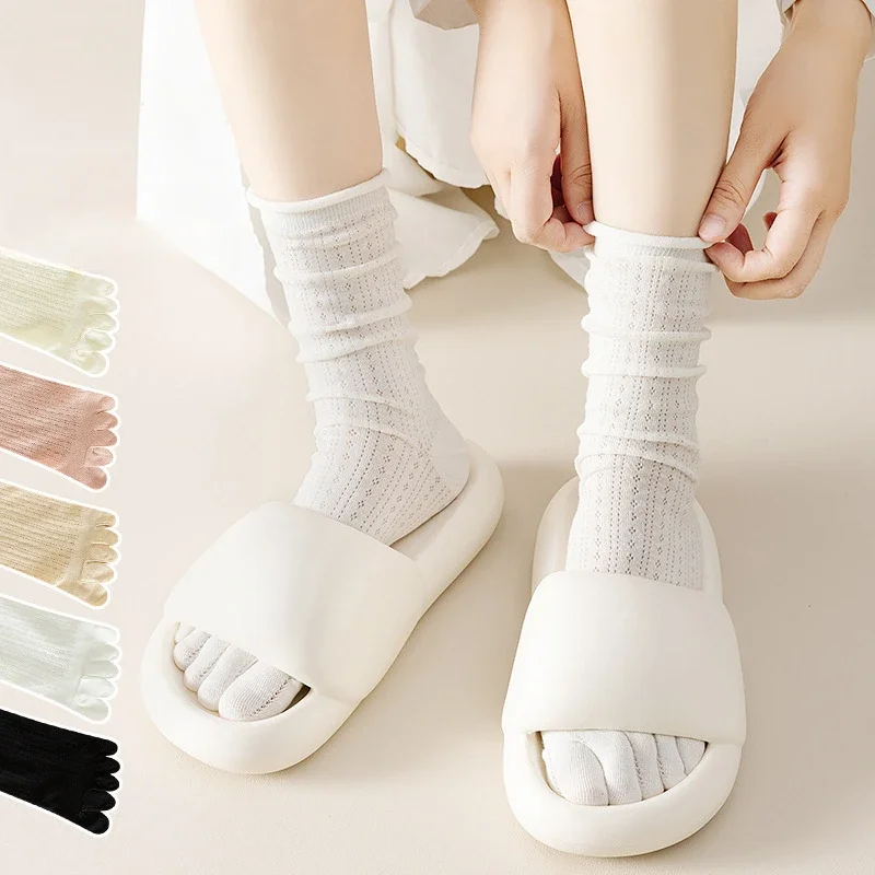 5 Pairs Loose Socks with Five  - Yoga Toe Separator avaliação e preço