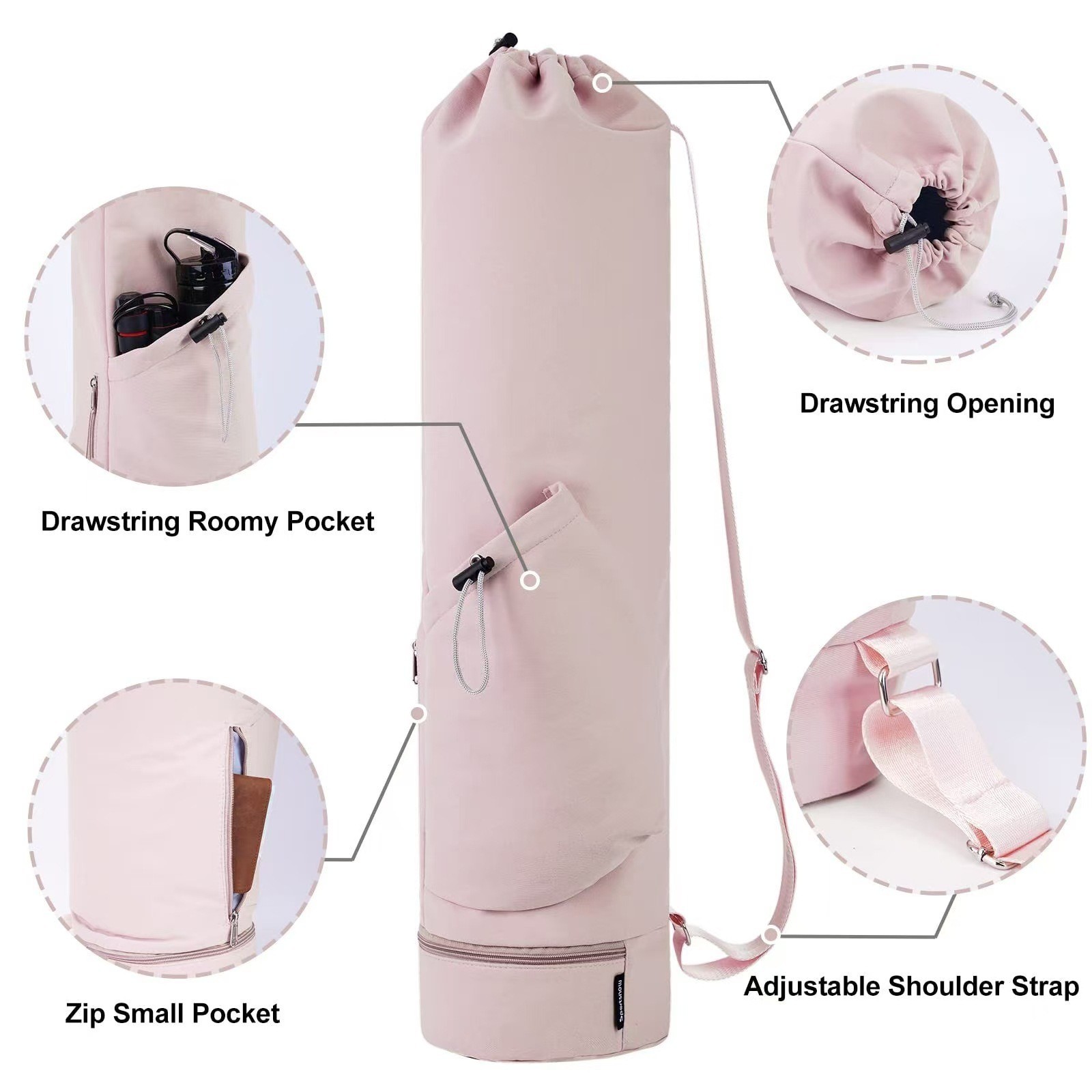 Women's Crossbody Yoga Mat Bag - Yoga Of Fitness Mat avaliação e preço