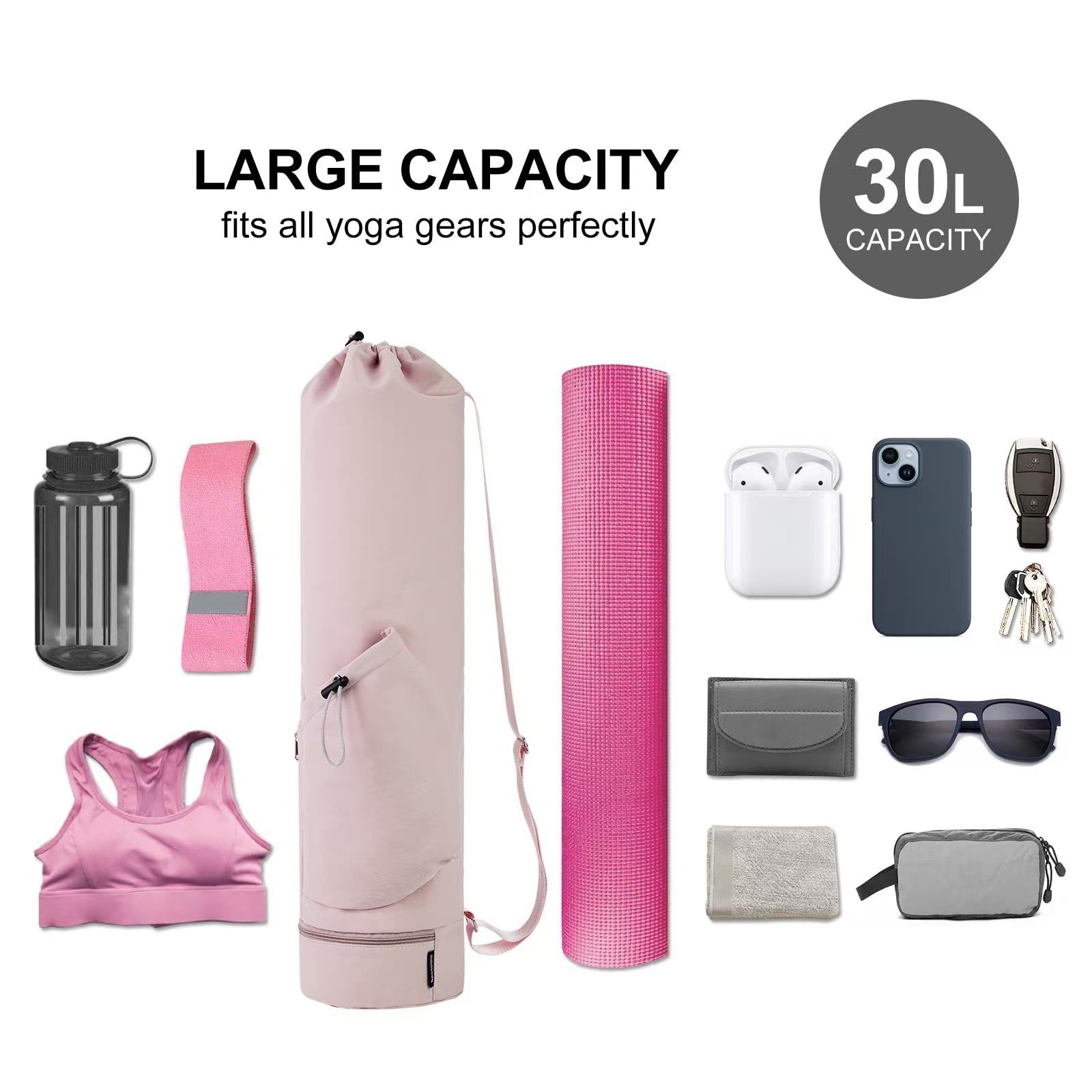 Women's Crossbody Yoga Mat Bag - Yoga Of Fitness Mat avaliação e preço