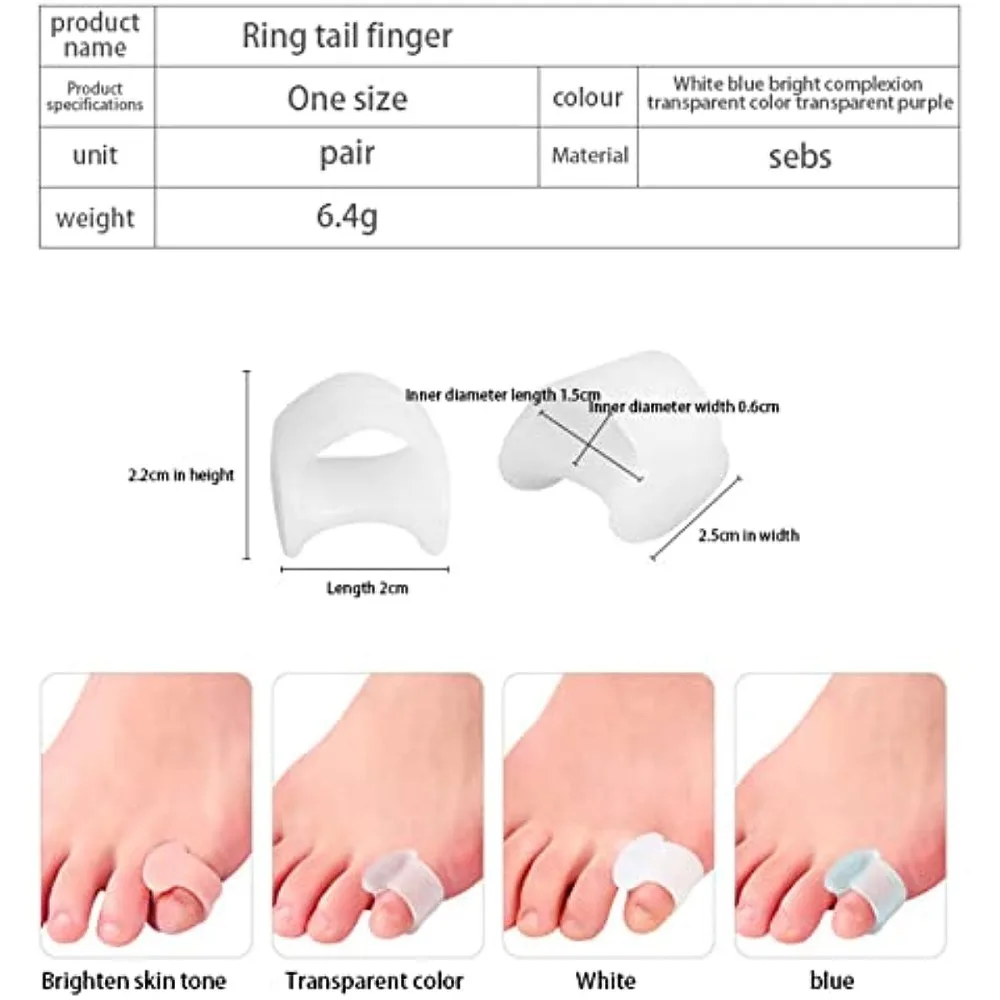 2pcs Silicone Toe Separator Fi - Yoga Toe Separator avaliação e preço
