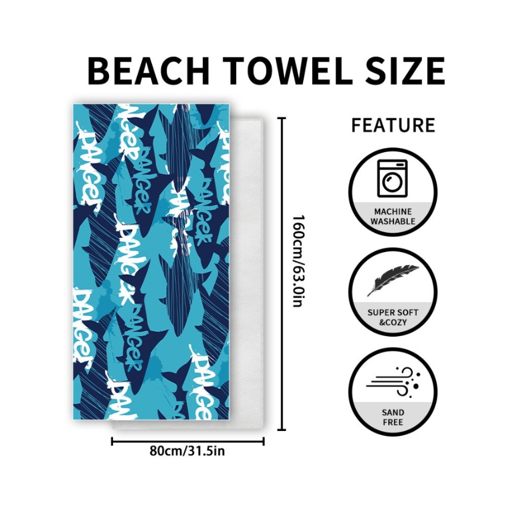 Fish Tail Print Beach Towels a - Yoga Of Fitness Mat avaliação e preço