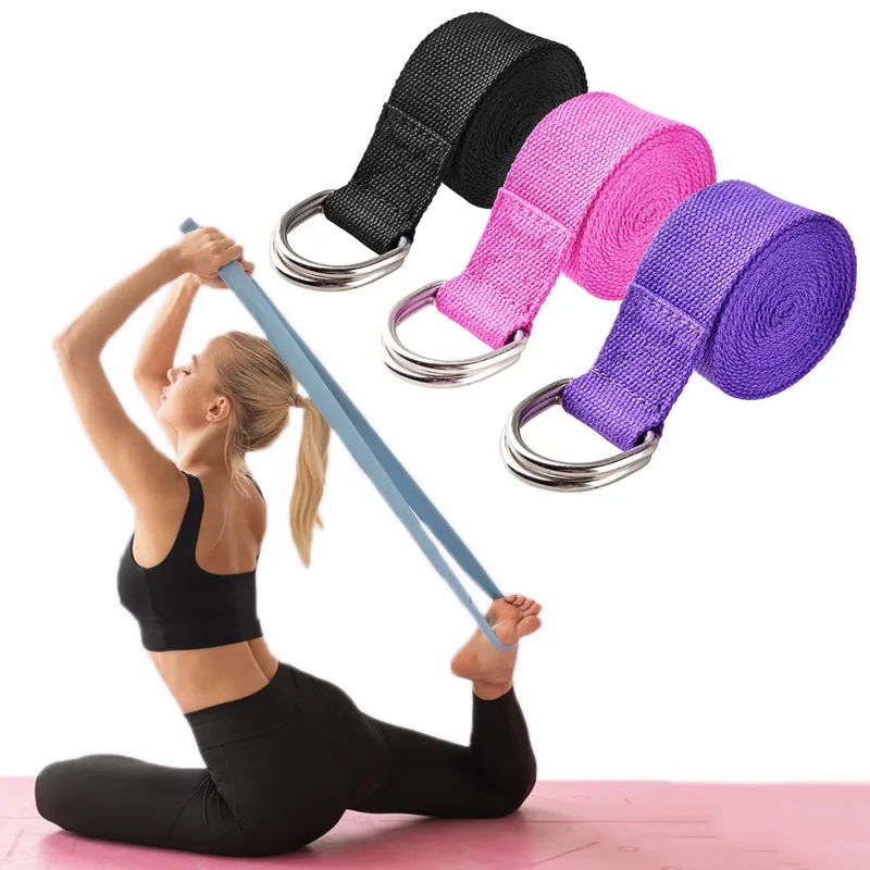 183*3.8cm Yoga Strap Cotton Ex - Pilates Ring Circle avaliação e preço