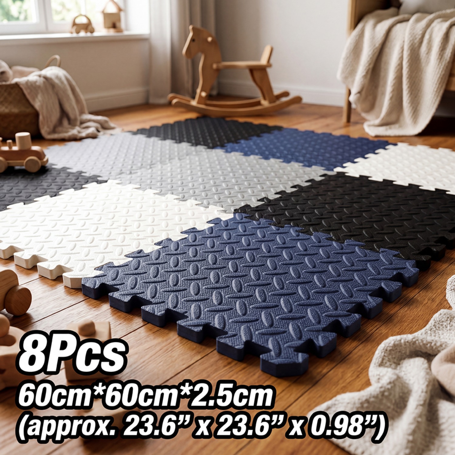8Pcs 60x60cm EVA Foam Mat Livi - Yoga Fitness Machine avaliação e preço