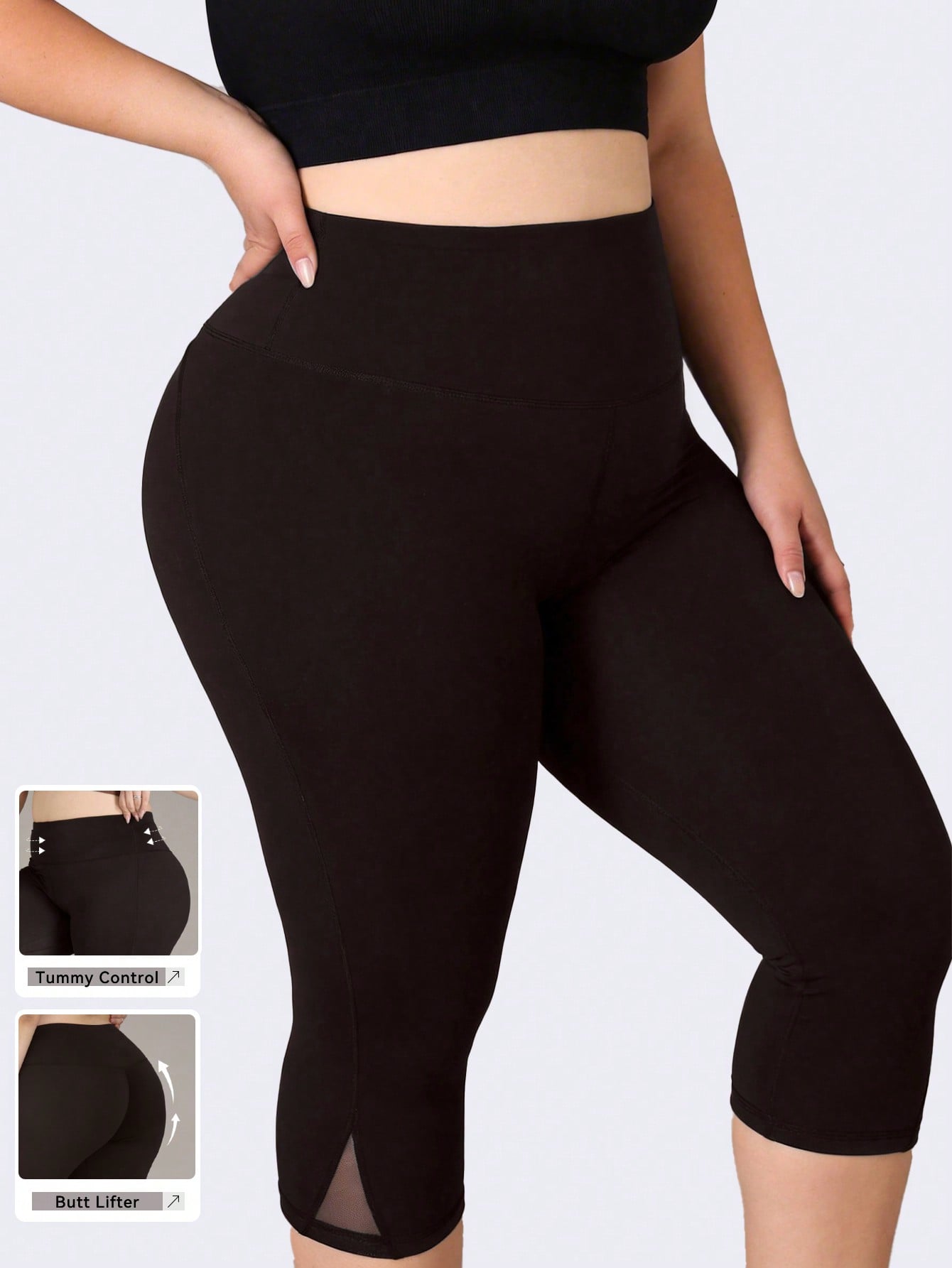 Plus Size Gym Leggings Women M - Yoga Fitness Plus avaliação e preço