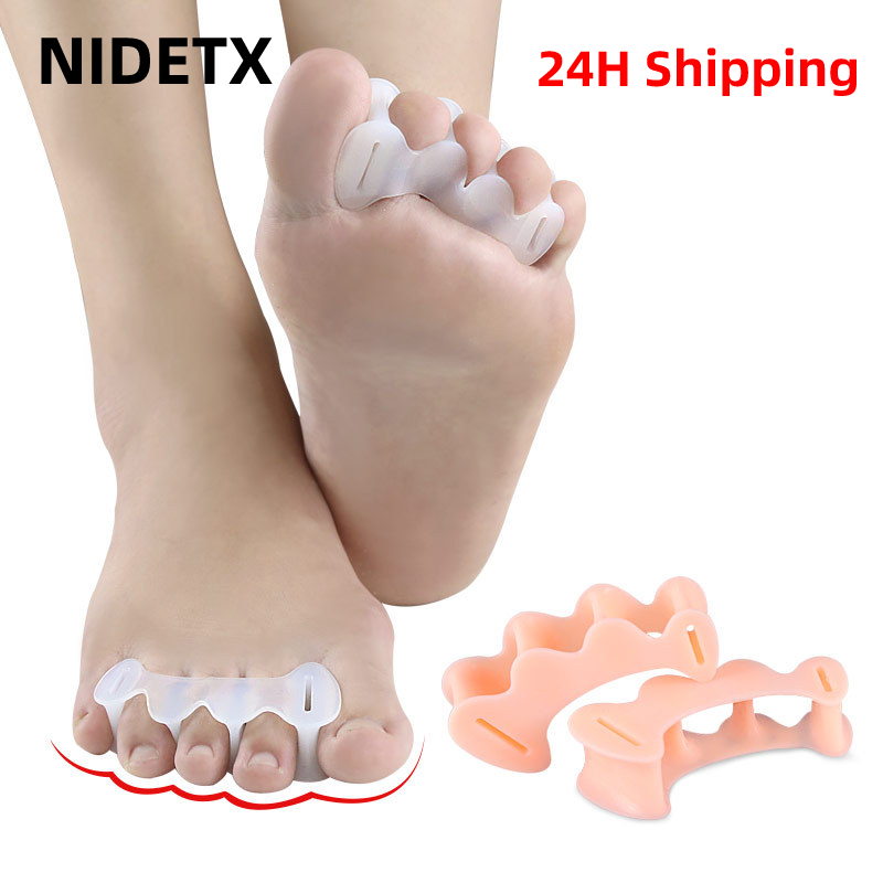 2Pcs=1Pair Hard Silicone Toe F - Yoga Toe Separator avaliação e preço