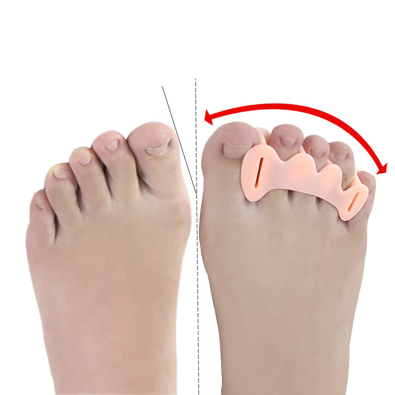 2Pcs=1Pair Hard Silicone Toe F - Yoga Toe Separator avaliação e preço