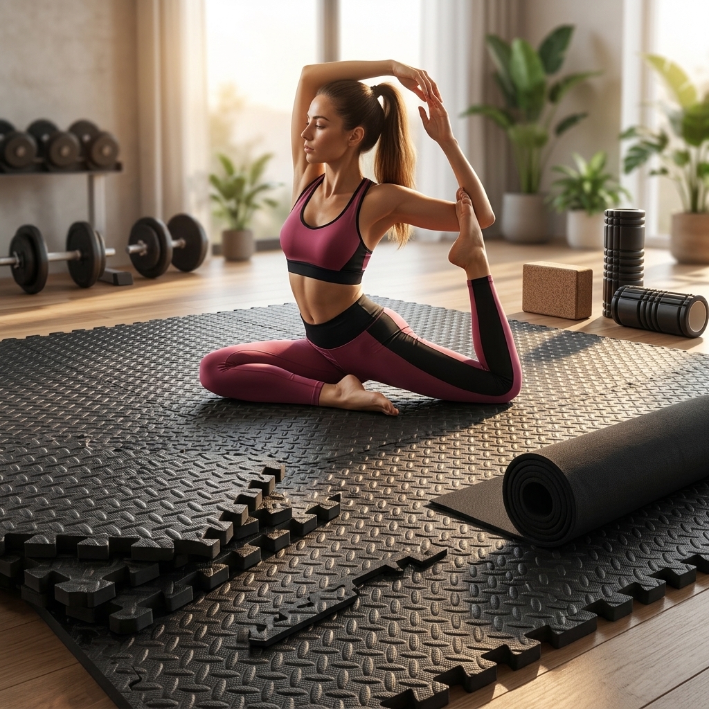 Premium Non-Slip 24/36Pcs EVA  - Yoga Fitness Hotel avaliação e preço
