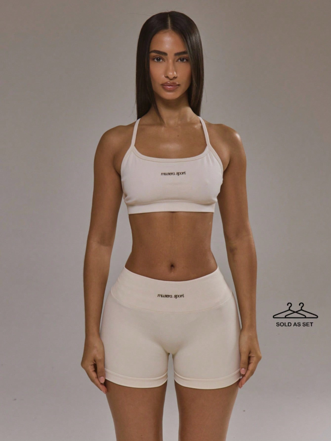 Cross Back Sports Bra & Scrunc - Yoga Fitness Outfit avaliação e preço