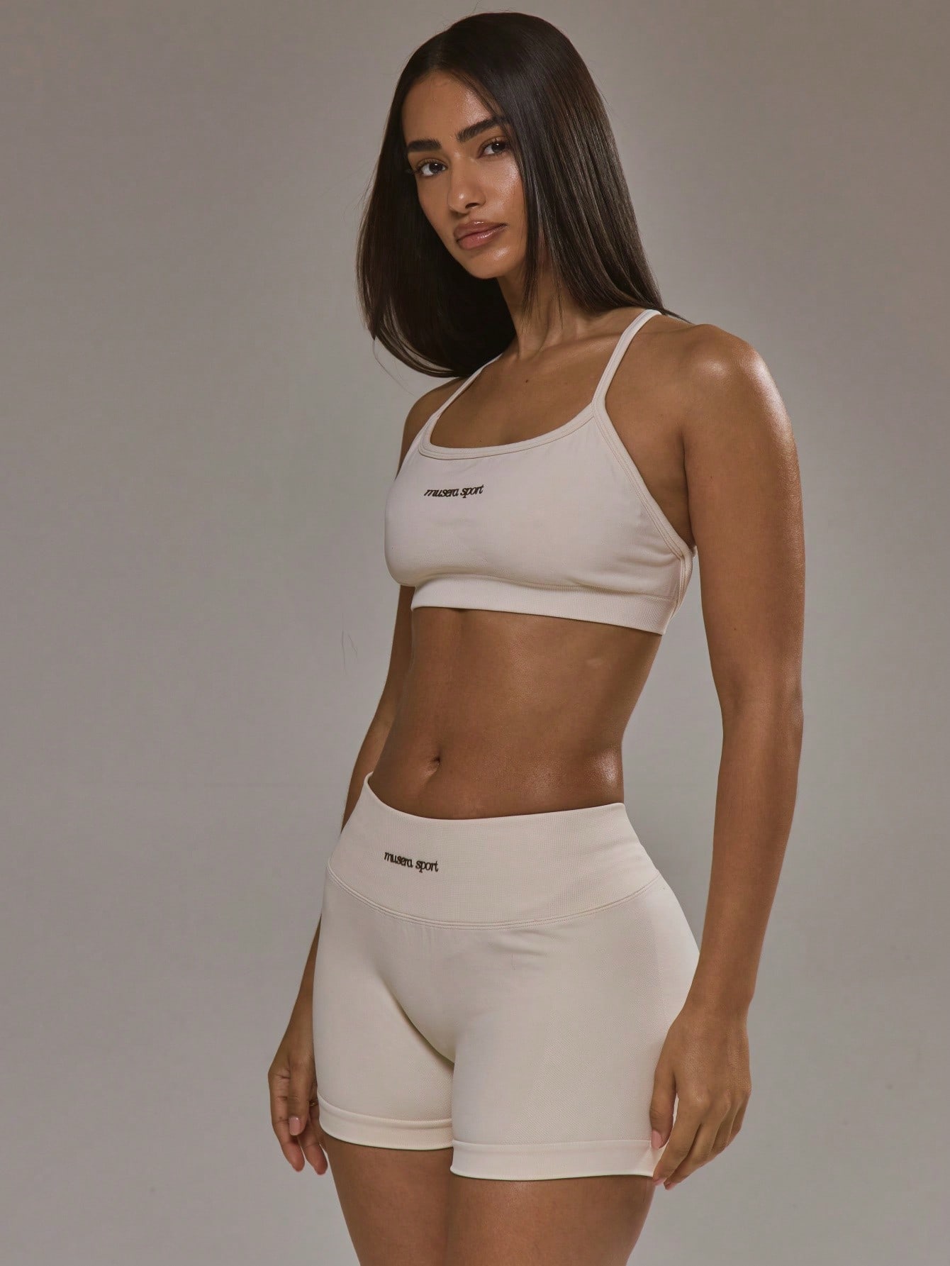 Cross Back Sports Bra & Scrunc - Yoga Fitness Outfit avaliação e preço