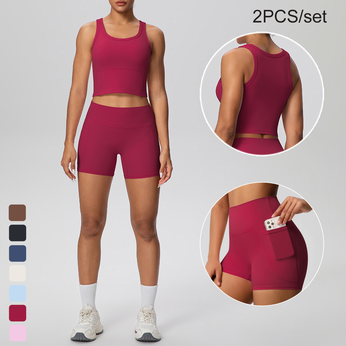 2PCS Women Summer Fitness Spor - Yoga Fitness Outfit avaliação e preço