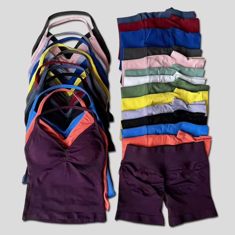 1-2 Pieces Gym Set Women Backl - Yoga Fitness Outfit avaliação e preço