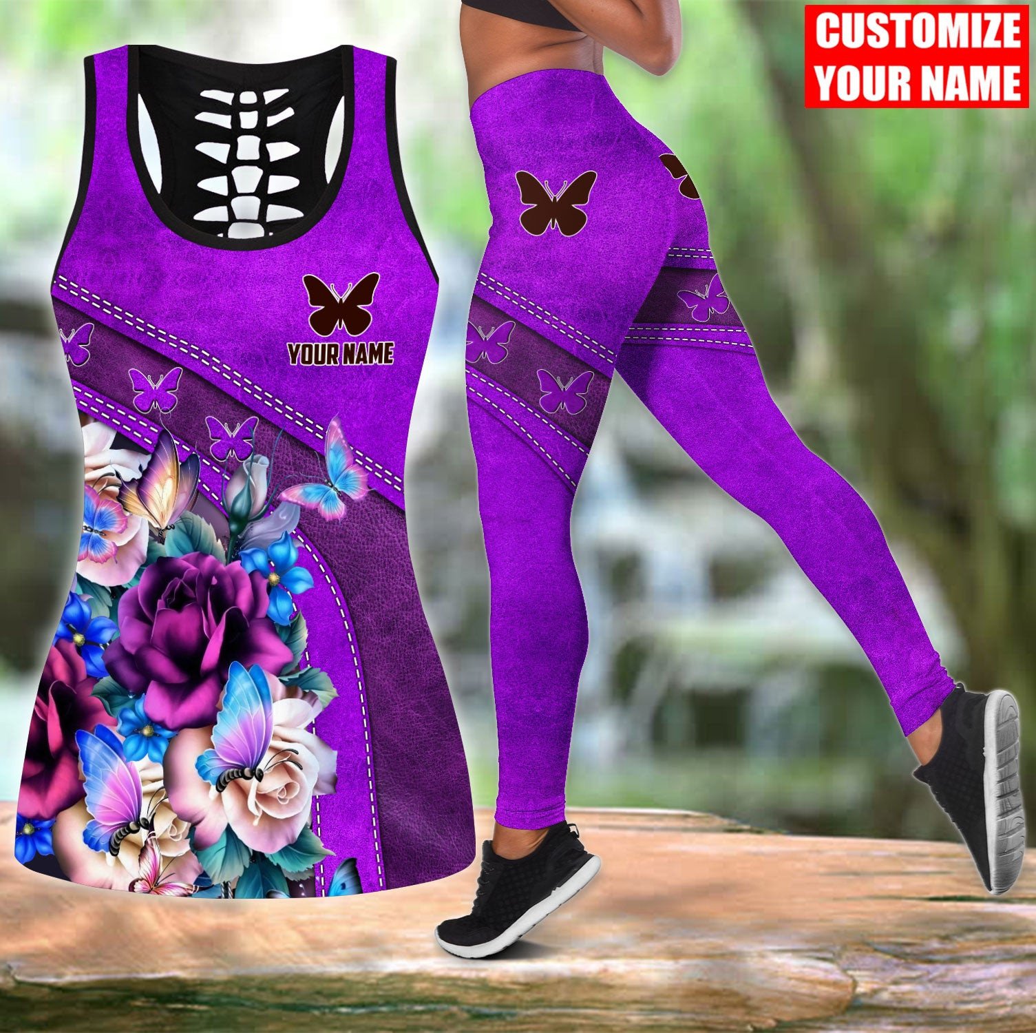 Personalized Name Butterfly 3D - Yoga Fitness Name avaliação e preço
