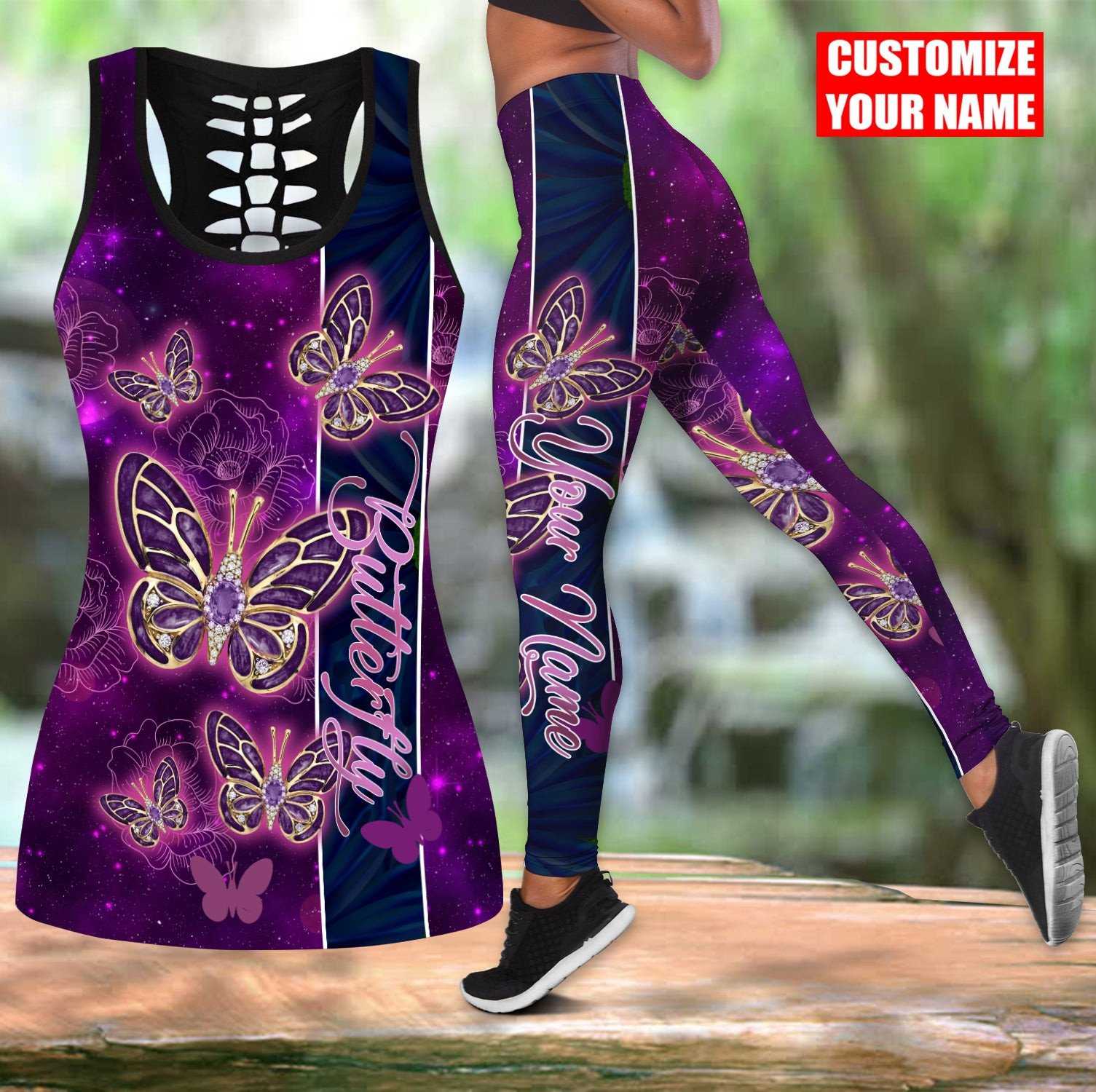 Personalized Name Butterfly 3D - Yoga Fitness Name avaliação e preço