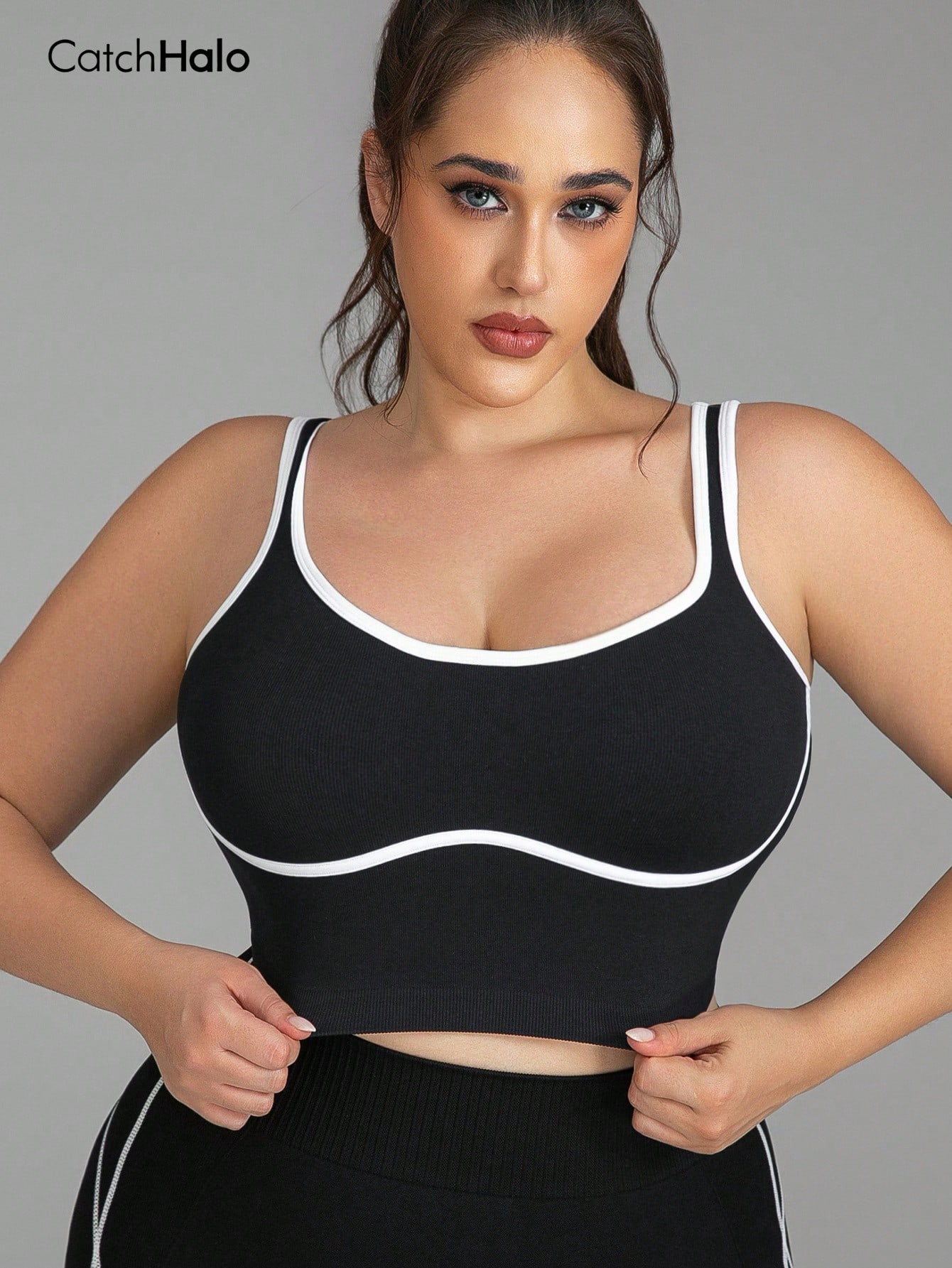 Women Plus Size Seamless Brale - Yoga Fitness Plus avaliação e preço