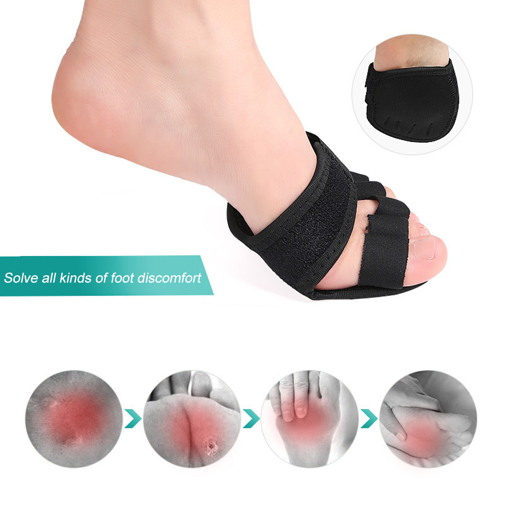 1 Pair Five-Finger Half-Palm Y - Yoga Toe Separator avaliação e preço