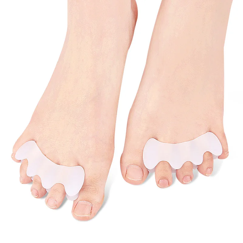 2Pcs=1Pair Hard Silicone Toe F - Yoga Toe Separator avaliação e preço