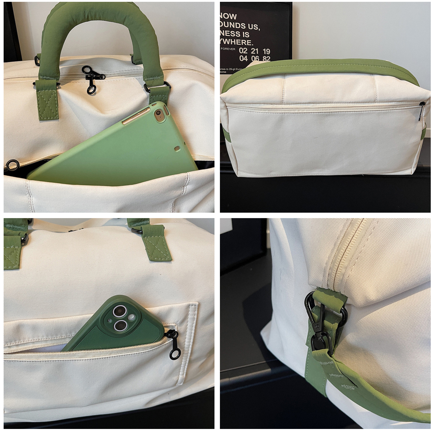 Canvas fitness bag with custom - Yoga Fitness Name avaliação e preço